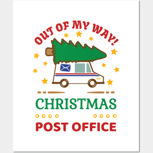 Out Of My Way It’s Christmas At The Post Office Posters and Art